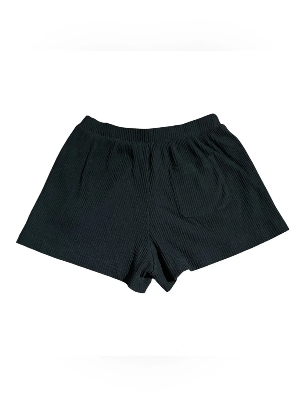 Alo Yoga Muse Ribbed Shorts Knit Black Workout Athletic Lounge Gym